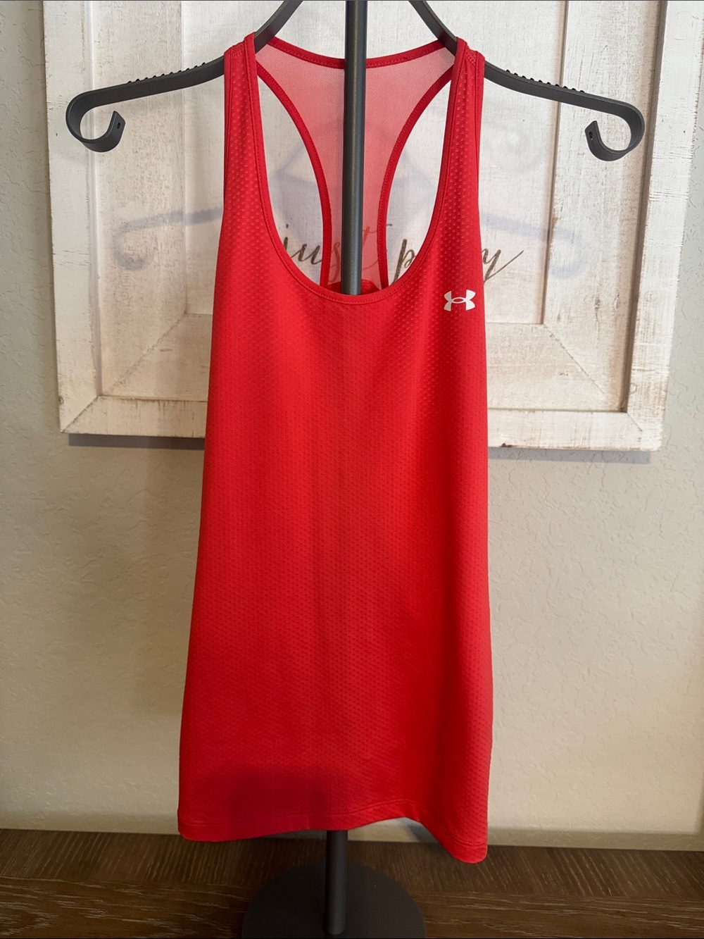 Under Armour Women’s Red Mesh One-Shoulder Athletic Dress